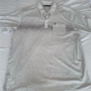Travis Mathew Light Gray Polo Shirt